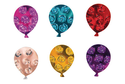 Image of Paillettenstreuteile Luftballon, 1,4cm ø, bunt gemischt, SB-Btl 15g bei JUMBO