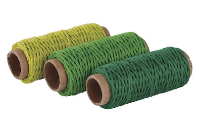 Image of Hanfkordel-Set, 1mm ø, 3 Farben á 12m, SB-Btl 36m, grün Töne bei JUMBO