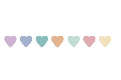 Image of Washi Tape Candy Hearts, 15mm, Rolle 10m