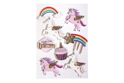 Image of 3D Papier Sticker "Unicorn", mit Effekte bei JUMBO