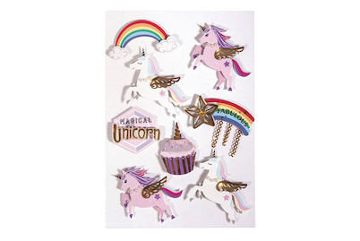 Image of 3D Papier Sticker "Unicorn", mit Effekte