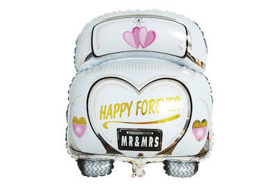 Image of Folienballon Hochzeitsauto, 49x63cm, SB-Btl 1Stück bei JUMBO
