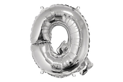 Image of Folienballon Buchstabe Q, 40cm, SB-Btl 1Stück, silber bei JUMBO