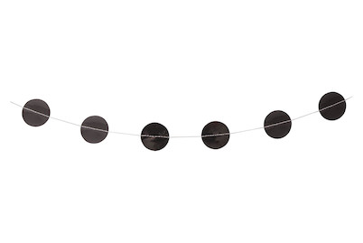 Image of Papier-Girlande, 5cm ø, 2m, mit Glanzfolie, SB-Btl 1Stück, silber bei JUMBO