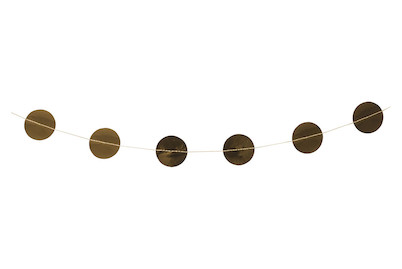 Image of Papier-Girlande, 5cm ø, 2m, mit Glanzfolie, SB-Btl 1Stück, gold bei JUMBO