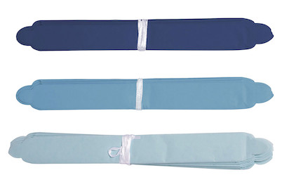 Image of Papier-Pompoms, 35cm ø, farblich sortiert, SB-Btl 3Stück, blau-Töne