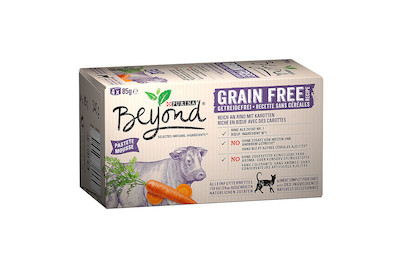 Image of Beyond Katzenfutter Pastete getreidefrei Rind 4x85g bei JUMBO