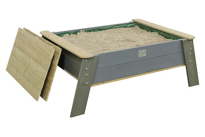 Image of Aksent Sandkasten als Sandtisch mit Deckel XL 94x138cm, holz grau