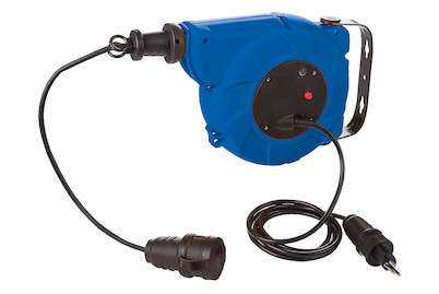 Image of Kabelrückzugsrolle 5m mit Gummistecker und Kupplung bei JUMBO