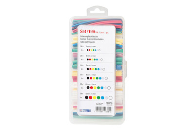 Image of Schrumpfschlauchset 196-teilig diverse Farben bei JUMBO