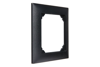 Image of Edizio DUE Abdeckrahmen 1fach 88x88mm schwarz bei JUMBO