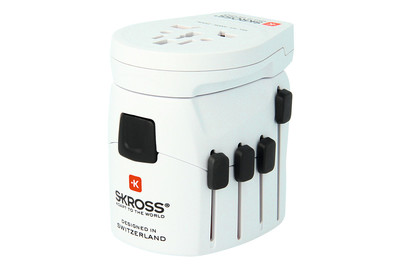 Image of Skross PRO World 1xUSB 6.3A Adapter World 3-polig, input 100-240V