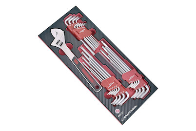 Image of Kraftwerk Winkelstiftschlüssel-Einlage, 29-tlg. bei JUMBO