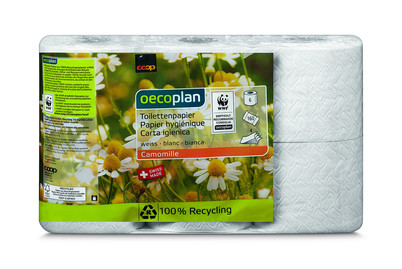 Image of Oecoplan Toilettenpapier Camomille weiss 4-lagig 6 Rollen bei JUMBO