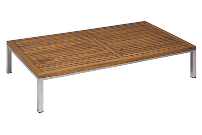 Image of Home and More Loungetisch Adana tief, Edelstahl bei JUMBO