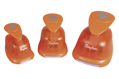 Image of Motivstanzer Set: Sterne, 1,6cm+2,54cm+3,81cm, SB-Blister 3Stück bei JUMBO