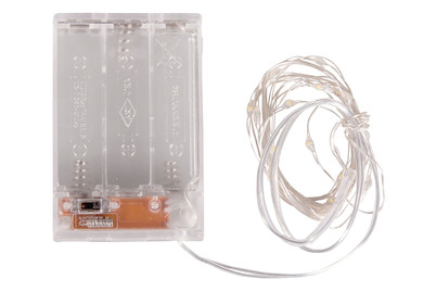 Image of Mini LED-Lichterkette m. Draht/Timer, 120cm, 10 LED's, Batteriebetrieb bei JUMBO