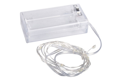 Image of Mini LED-Lichterkette m. Draht, 130cm, 10 Lichter, Batteriebetrieb bei JUMBO