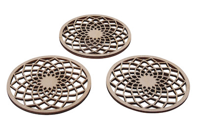 Image of H-Scheibe Dream filigran,FSC100%, 7cm ø, SB-Btl 3Stück bei JUMBO