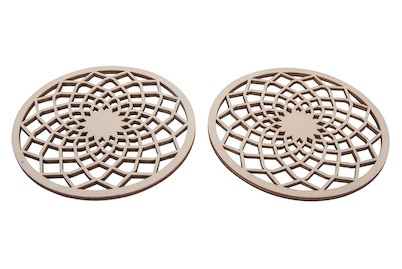 Image of H-Scheibe Dream filigran,FSC100%, 10cm ø, SB-Btl 2Stück bei JUMBO