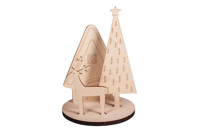 Image of Holz-Steckteile Winterhome , Fsc100%, 10x10x14,5cm, SB-Btl 1Set bei JUMBO