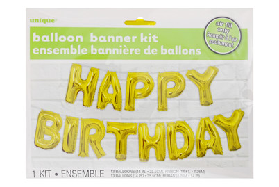 Image of Folienballon Happy-Birthday Girlande bei JUMBO