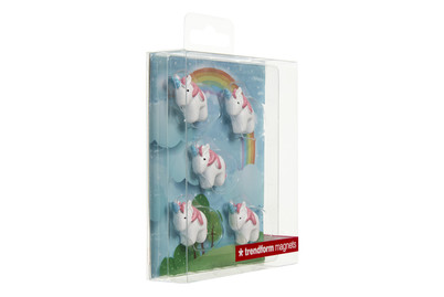 Image of Magnete 5er-Set Unicorn Weiss bei JUMBO