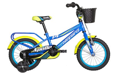 Image of Leopard Velo Apollo 14 Boy (Kindervelo), blau-gelb bei JUMBO
