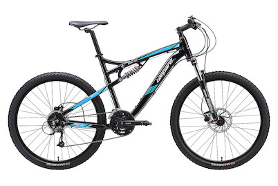 Image of Leopard Mountainbike Flow Cat 50cm / 27.5 Velo, schwarz-hellblau bei JUMBO