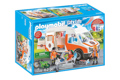 Image of Playmobil City Life Rettungswagen mit Licht und Sound (70049) 4+ Jahre