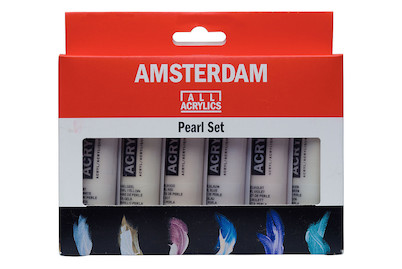 Image of Amsterdam Acryl Set 6x20ml Perlfarben bei JUMBO