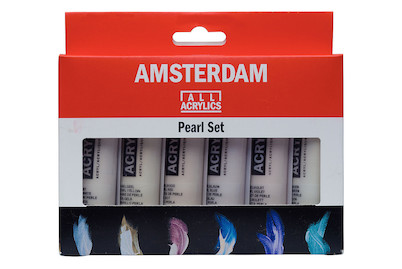 Image of Amsterdam Acryl Set 6x20ml Perlfarben