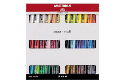 Image of Amsterdam Acryl Set 36x20ml bei JUMBO