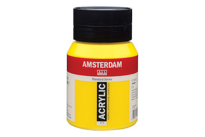 Image of Amsterdam Acryl 500ml Transparent Gelb mittel