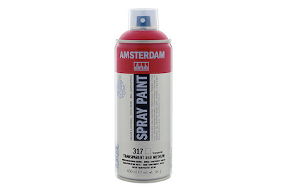 Image of Amsterdam Acryl Spray 400ml Transparent Rot mittel bei JUMBO