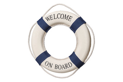 Image of Rettungsring weiss/blau Ø 42 cm bei JUMBO