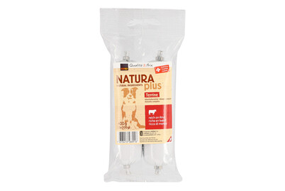 Image of Naturaplus Hundefutter Wurst mit Rind 2x200g bei JUMBO