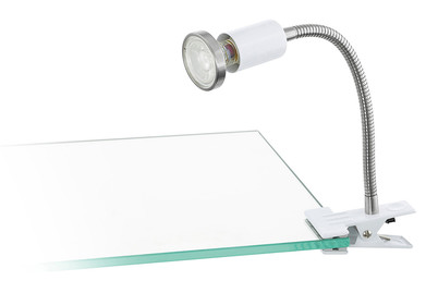 Image of Eglo Klemmleuchte weiss, nickel-m. Litos bei JUMBO
