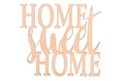 Image of Holzschrift Home sweet Home Fsc100%, 18x16,2x0,4cm, SB-Btl 1Stück