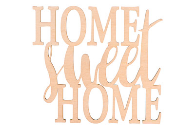 Image of Holzschrift Home sweet Home Fsc100%, 18x16,2x0,4cm, SB-Btl 1Stück bei JUMBO