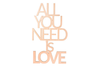 Image of Holzschr. All you need is love Fsc100%, 12,4x21,8x0,4cm, SB-Btl 1Stück bei JUMBO