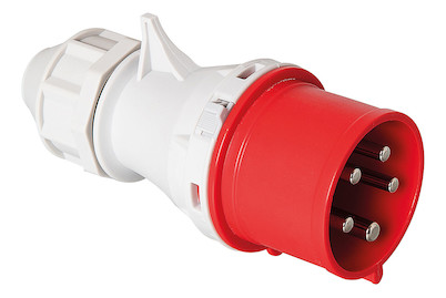 Image of CEE Stecker 32/5 Ip44 400V 6h vernickelt bei JUMBO