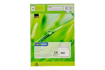 Image of Oecoplan Kuvert C5 Fenster links 35 Stück bei JUMBO