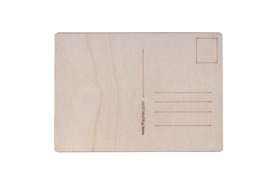 Image of Holz Postkarte, Fsc100%, 14,8x10,5x0,3cm, SB-Btl 2Stück bei JUMBO
