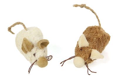 Image of Plüsch-Mäuse-Set M/Schnurschwanz 2Stk. bei JUMBO