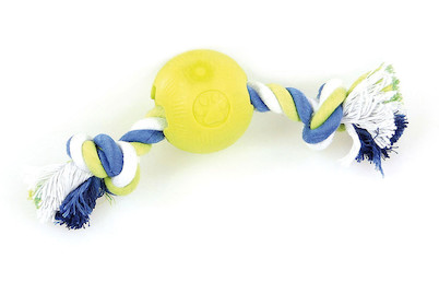 Image of Foam-Play Ball MIT Seil S Gelb bei JUMBO