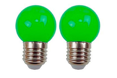 Image of 2 LED-Ersatzlampen 1W/230V E27 grün
