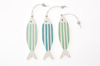 Image of Fische aus Holz 6St 10 x 2.7 x 0.6 cm bei JUMBO