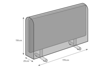Image of Home and More Schutzhülle für Klapptisch 170x25x110 bei JUMBO