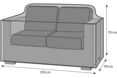 Image of Home and More Schutzhülle für Wicker Sofa 210x90x75 bei JUMBO